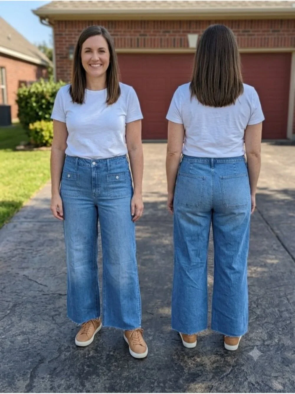 JCrew Sailor Wide Leg Trouser Jeans Womens 33 High Rise Blue 96' CC569